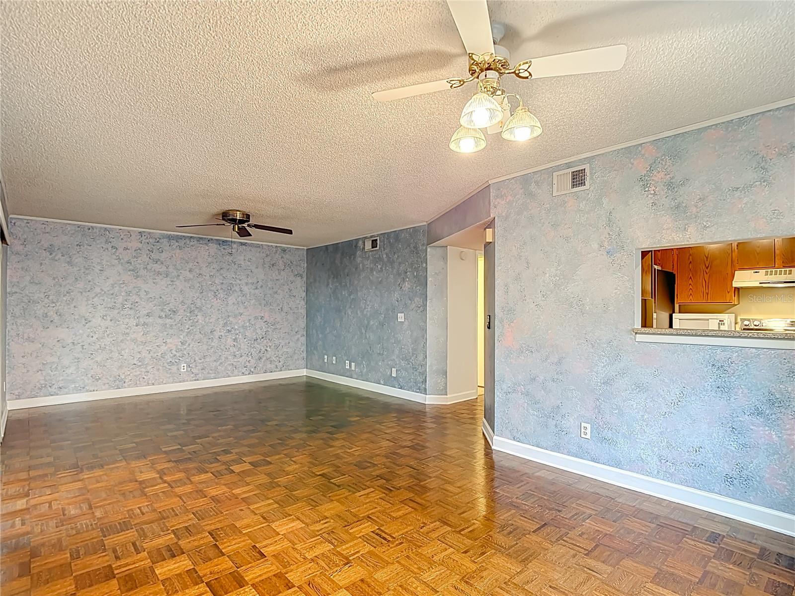 Dining/Living Room Combo view
