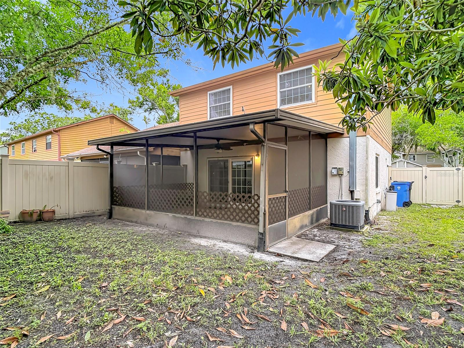 Screened Patio back view