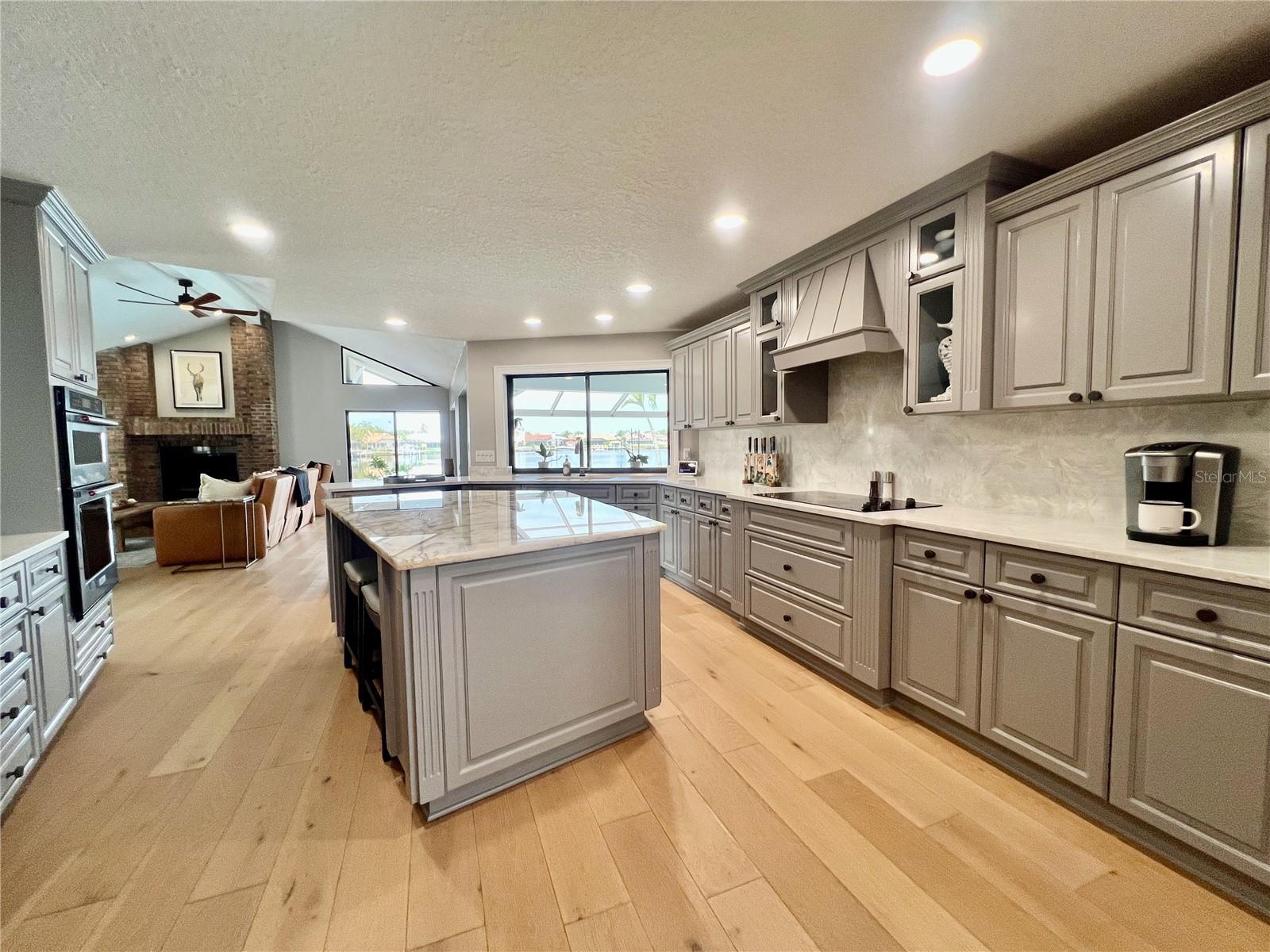 Island in the kitchen