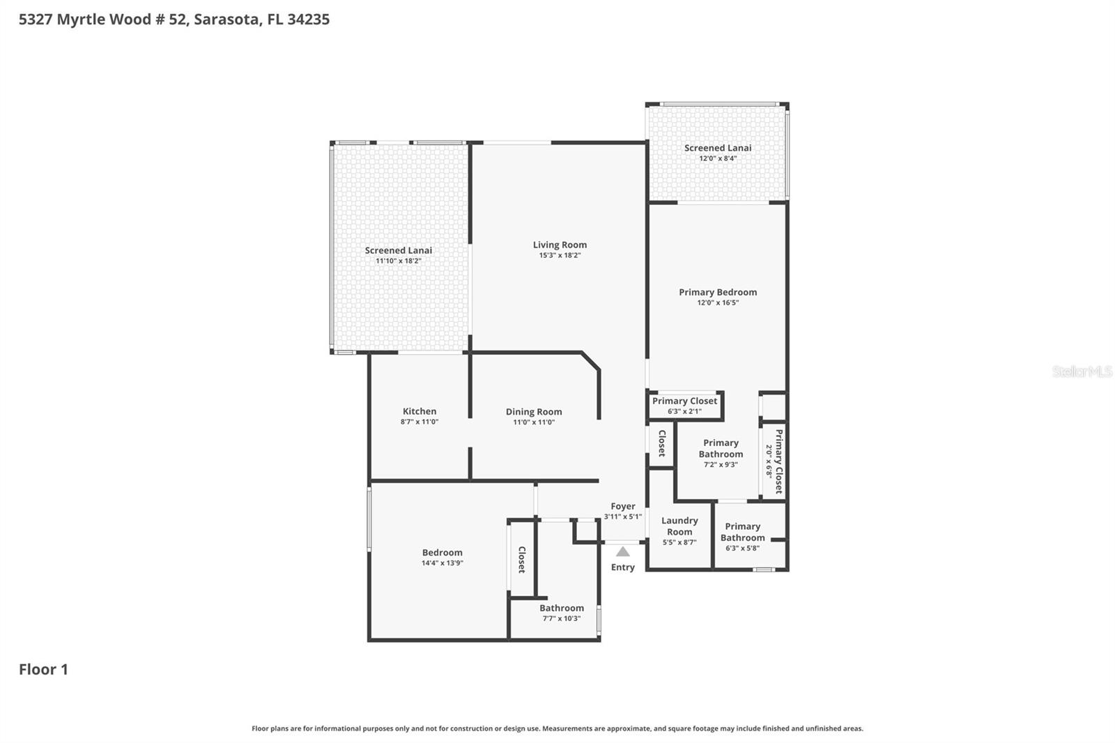 5327 MYRTLE WOOD #52, SARASOTA, FL, 34235