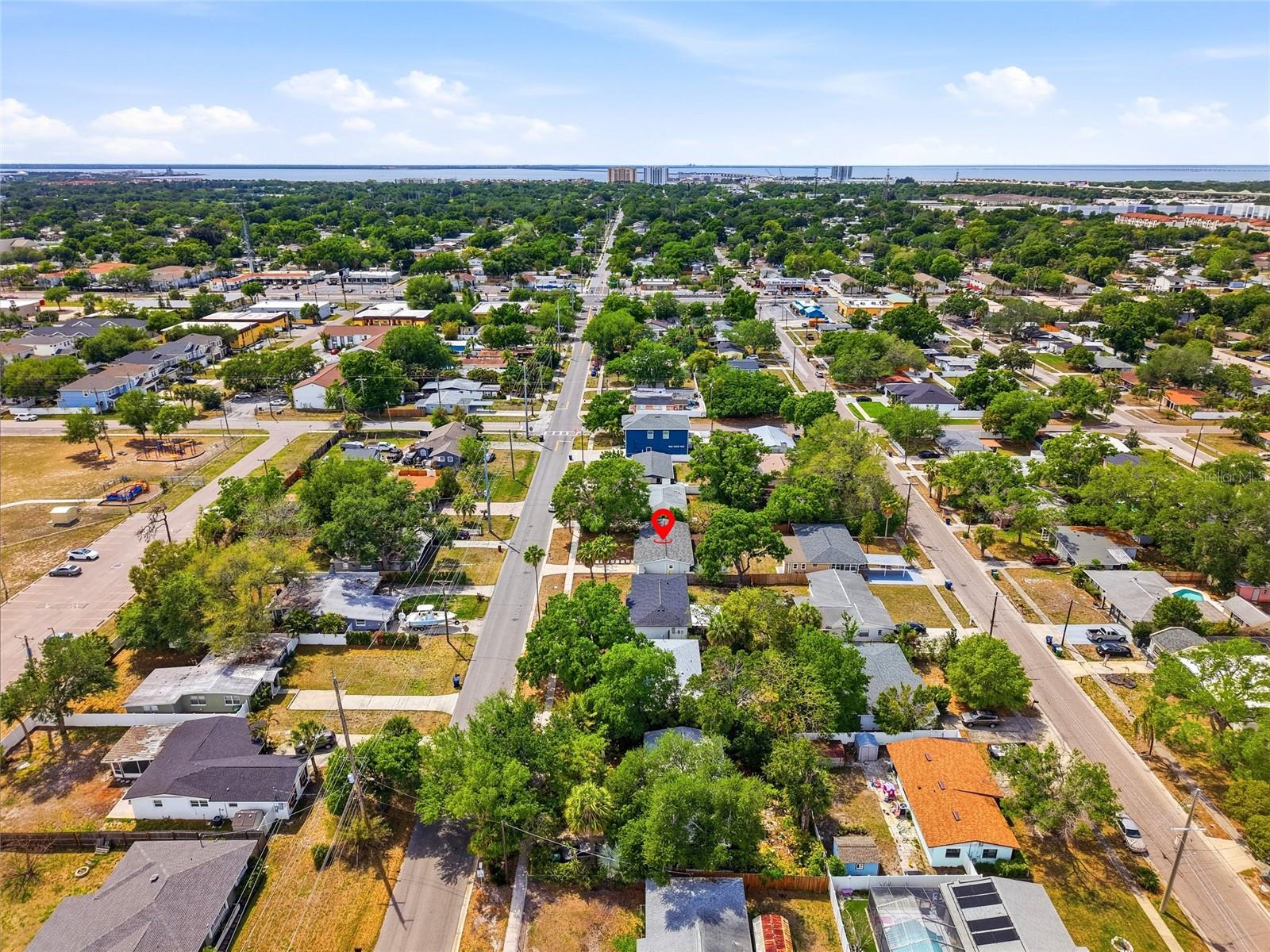 Aerial View of Neighborhood with Proximity to Gandy Bridge