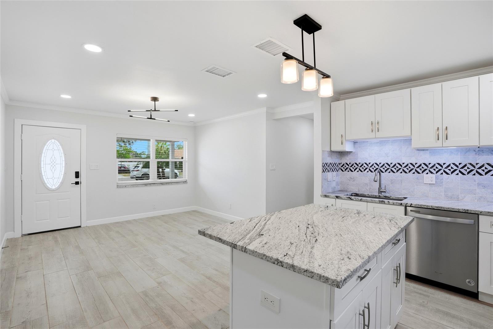 Kitchen & Main Living Room