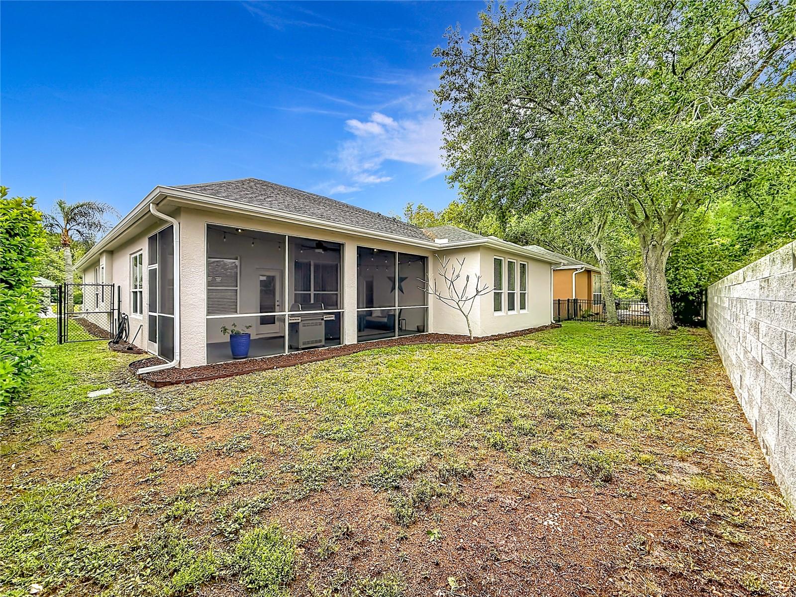 Rear Yard - Create your personal oasis and room for a pool