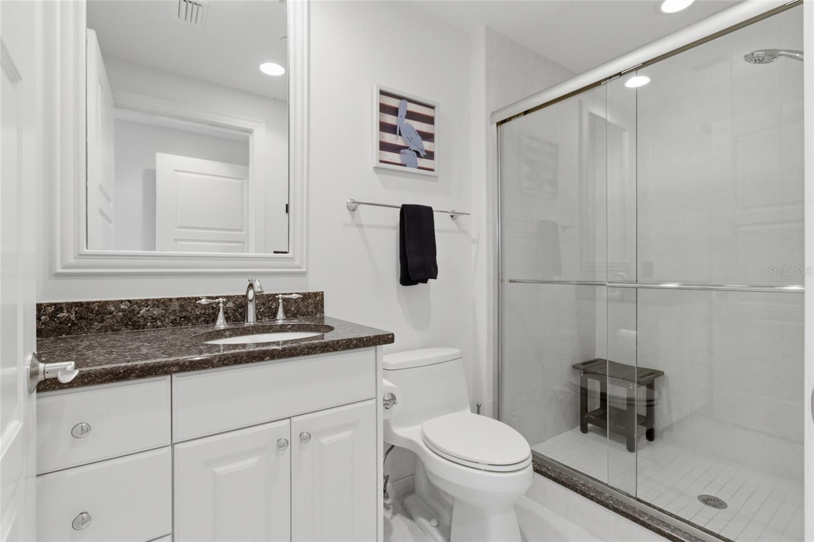 Guest room #1 has an en suite bathroom.