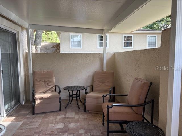 covered patio - furniture remain
