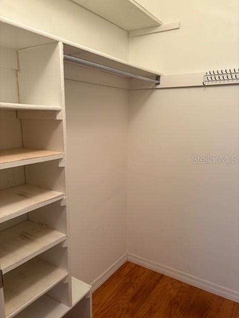 upstairs built in closet