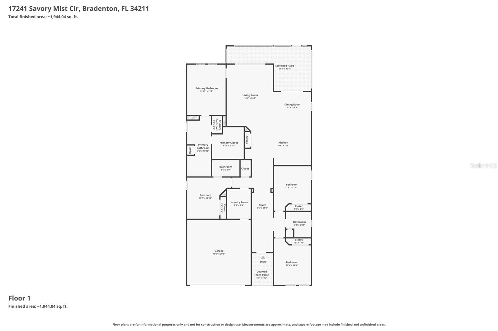 17241 SAVORY MIST CIR, BRADENTON, FL, 34211