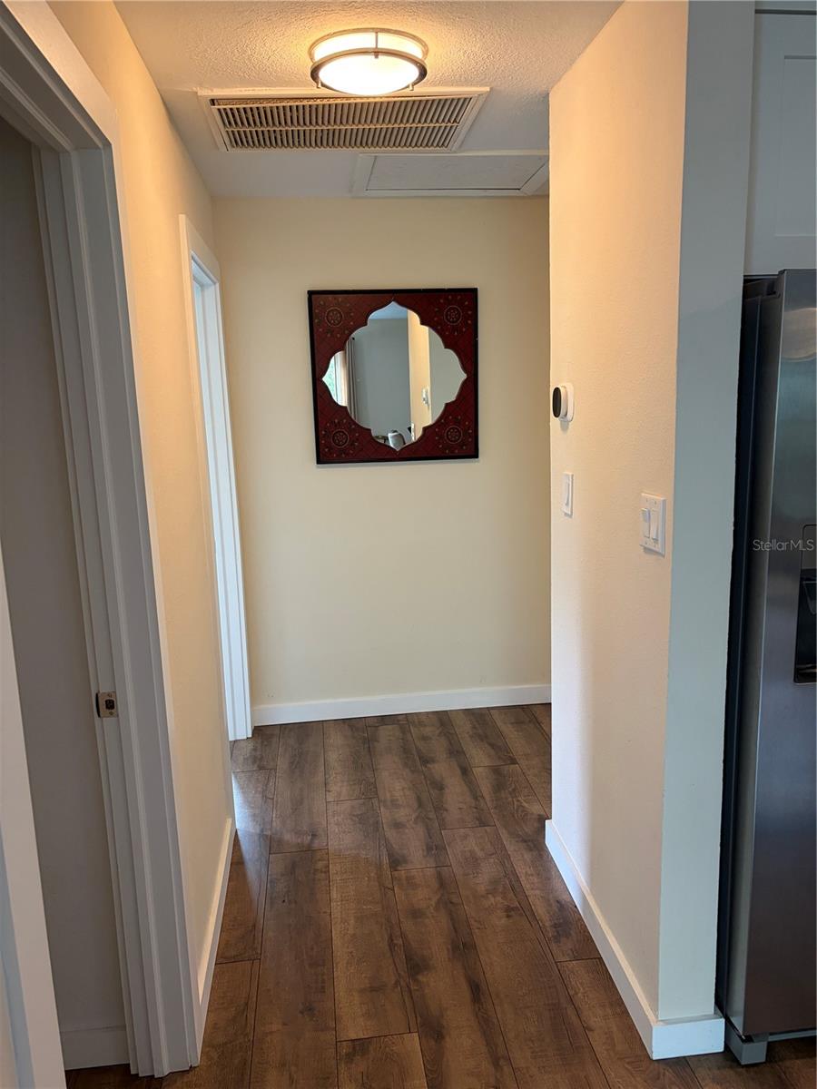 hallway between bedroom 1 and 2