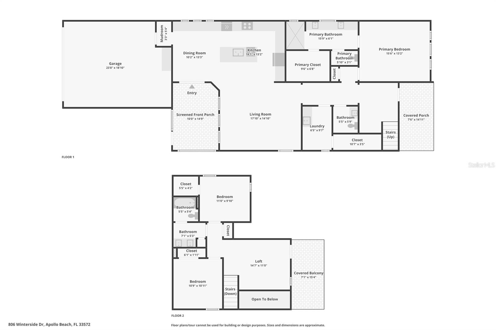 806 WINTERSIDE DR, APOLLO BEACH, FL, 33572