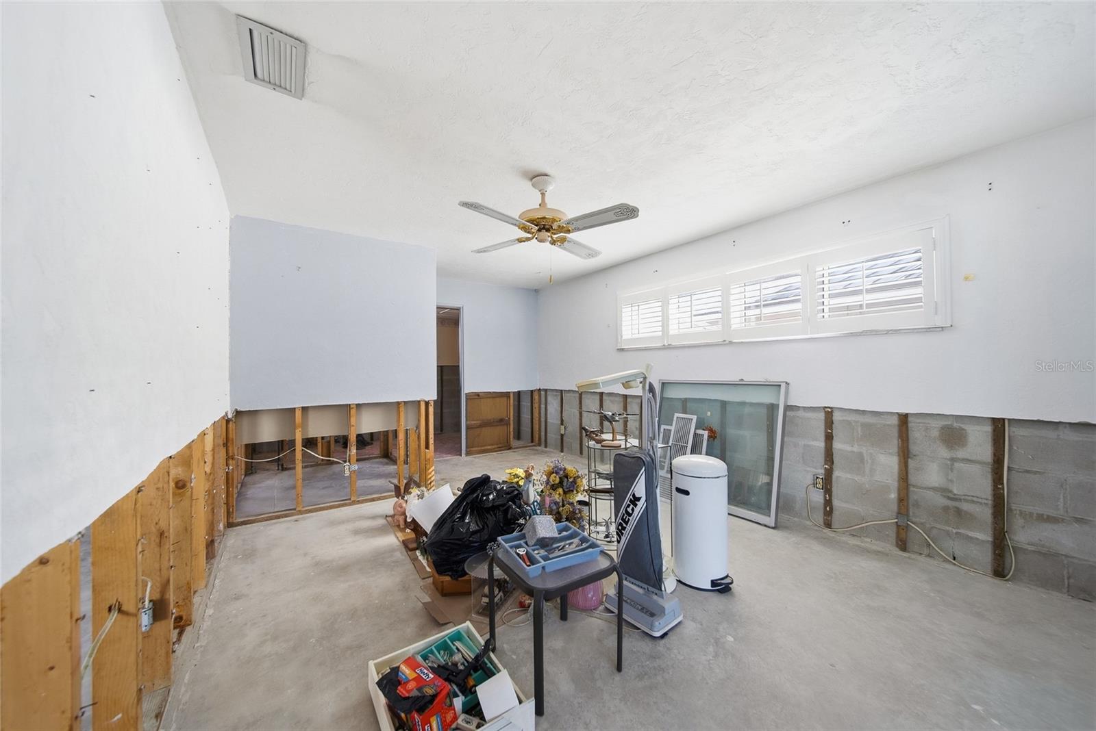 Exisiting primary bedroom including ensuite bathroom.