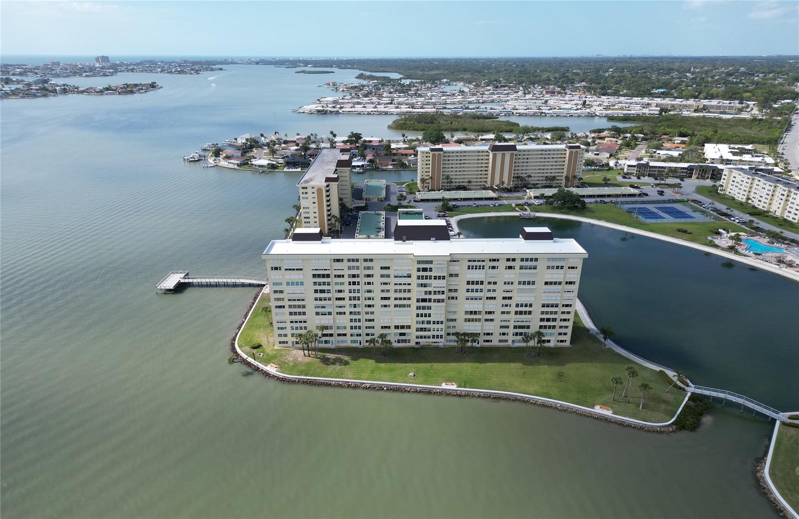 the Continental, tennis courts and main pool on Right