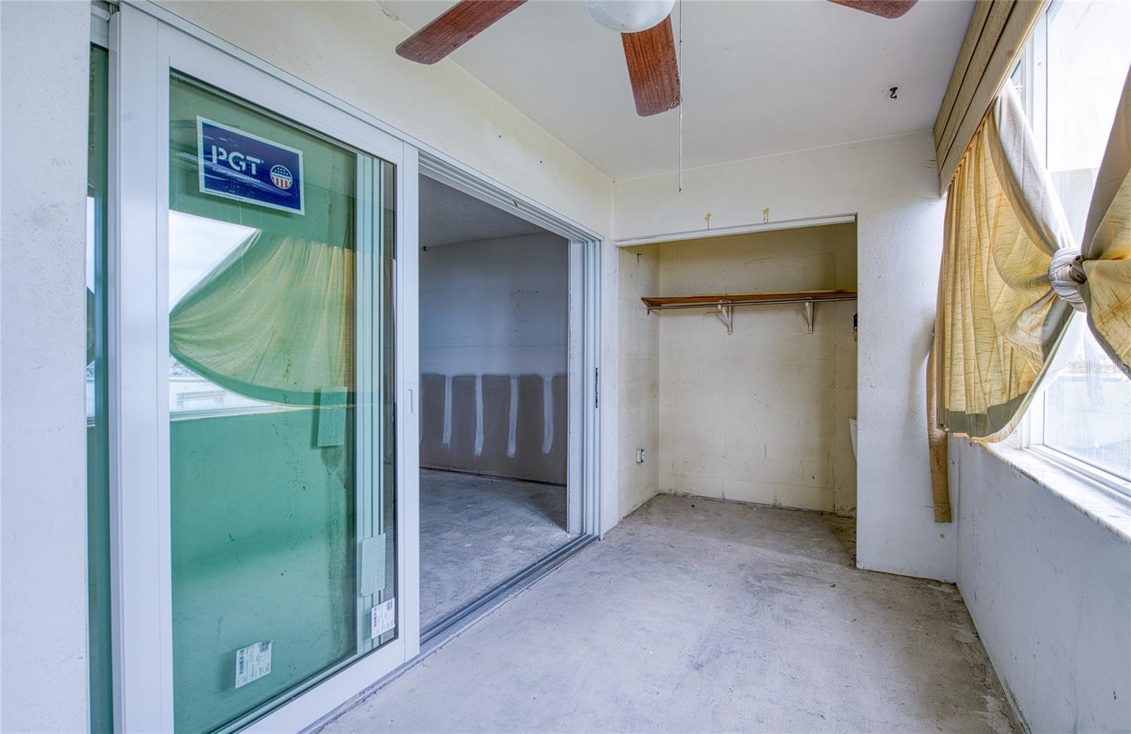 new PGT door in Florida to Primary Bedroom