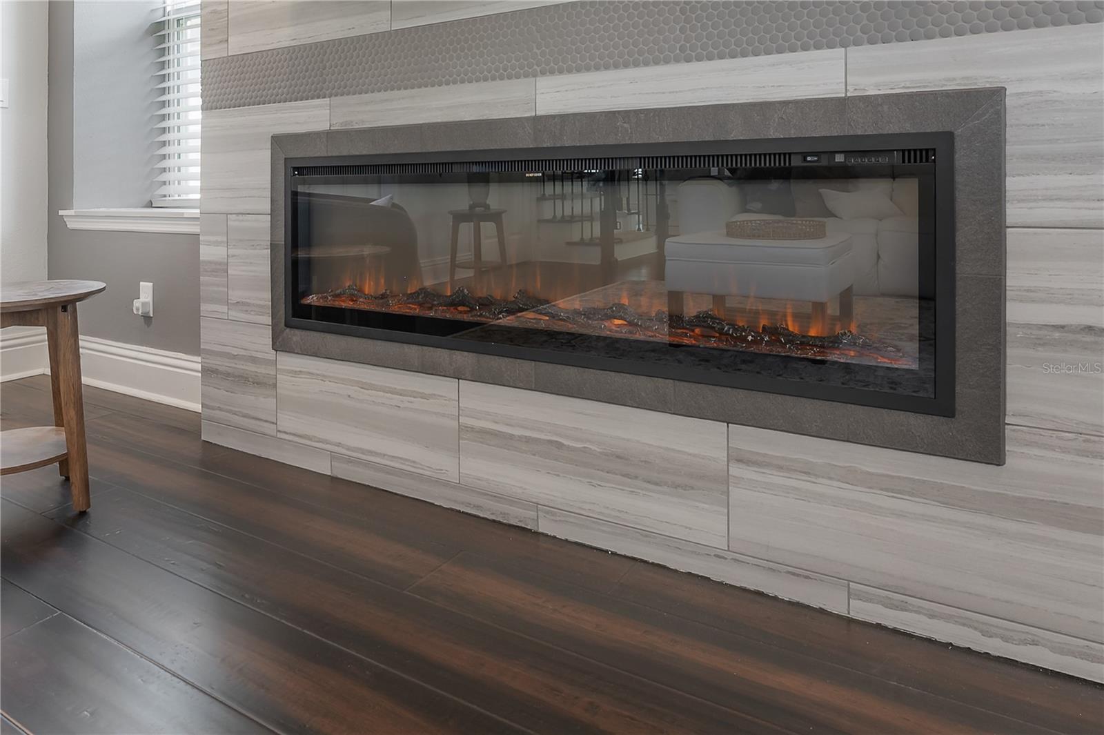 Great Room Recessed Fireplace