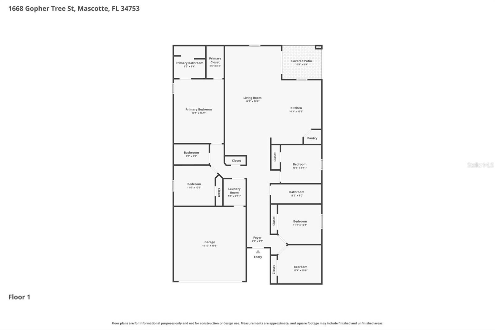 1668 GOPHER TREE ST, MASCOTTE, FL, 34753