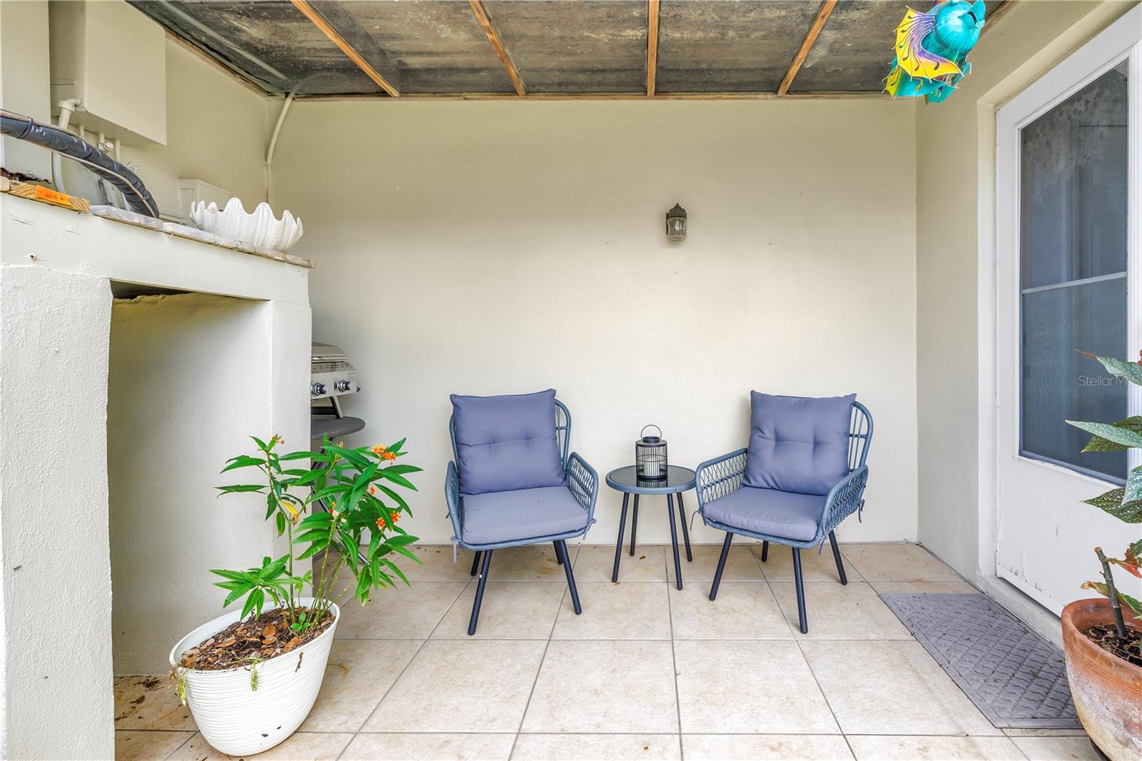 Covered out door seating