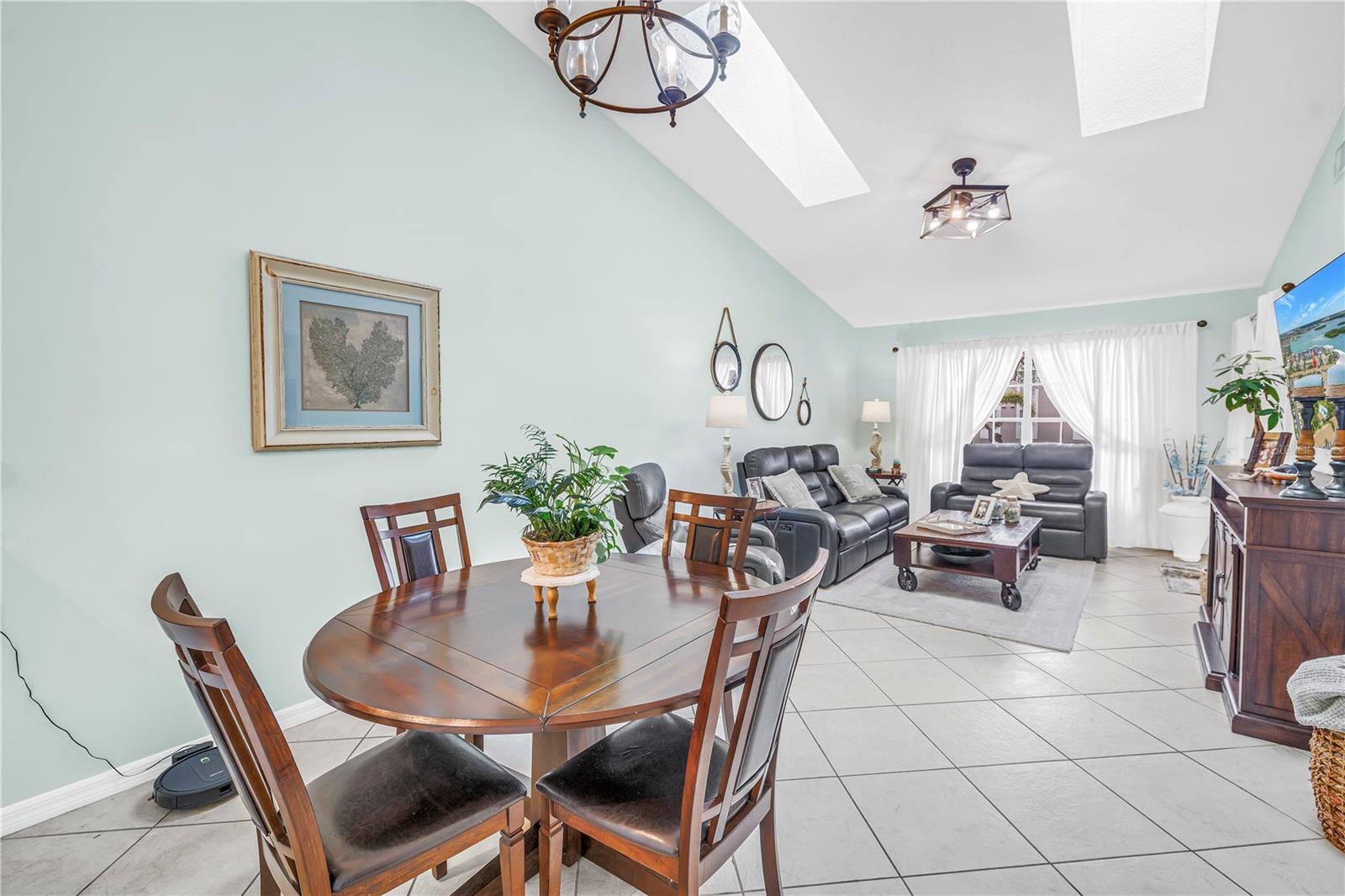 Dining room looking at living room