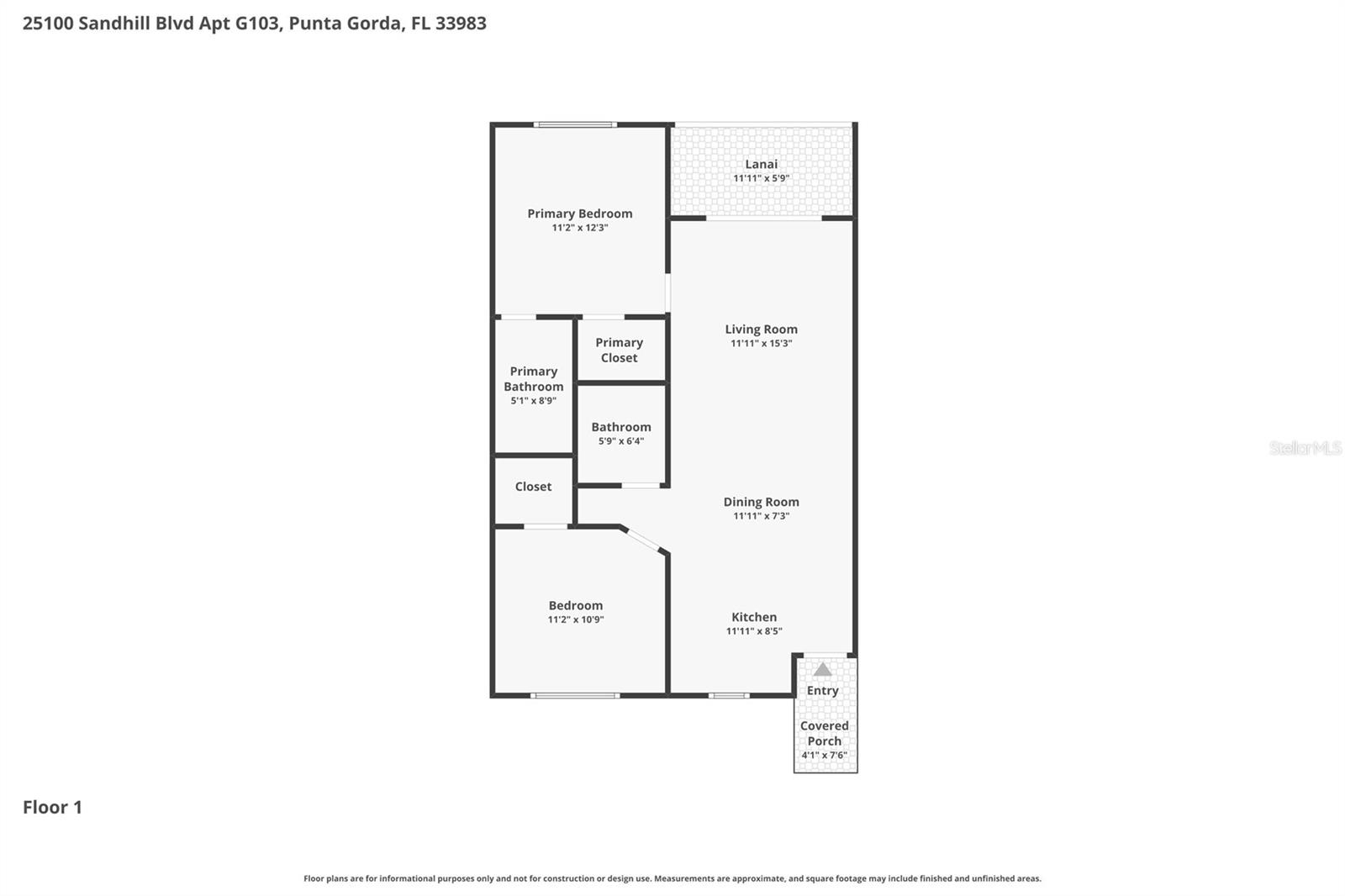 25100 SANDHILL BLVD #G103, PUNTA GORDA, FL, 33983