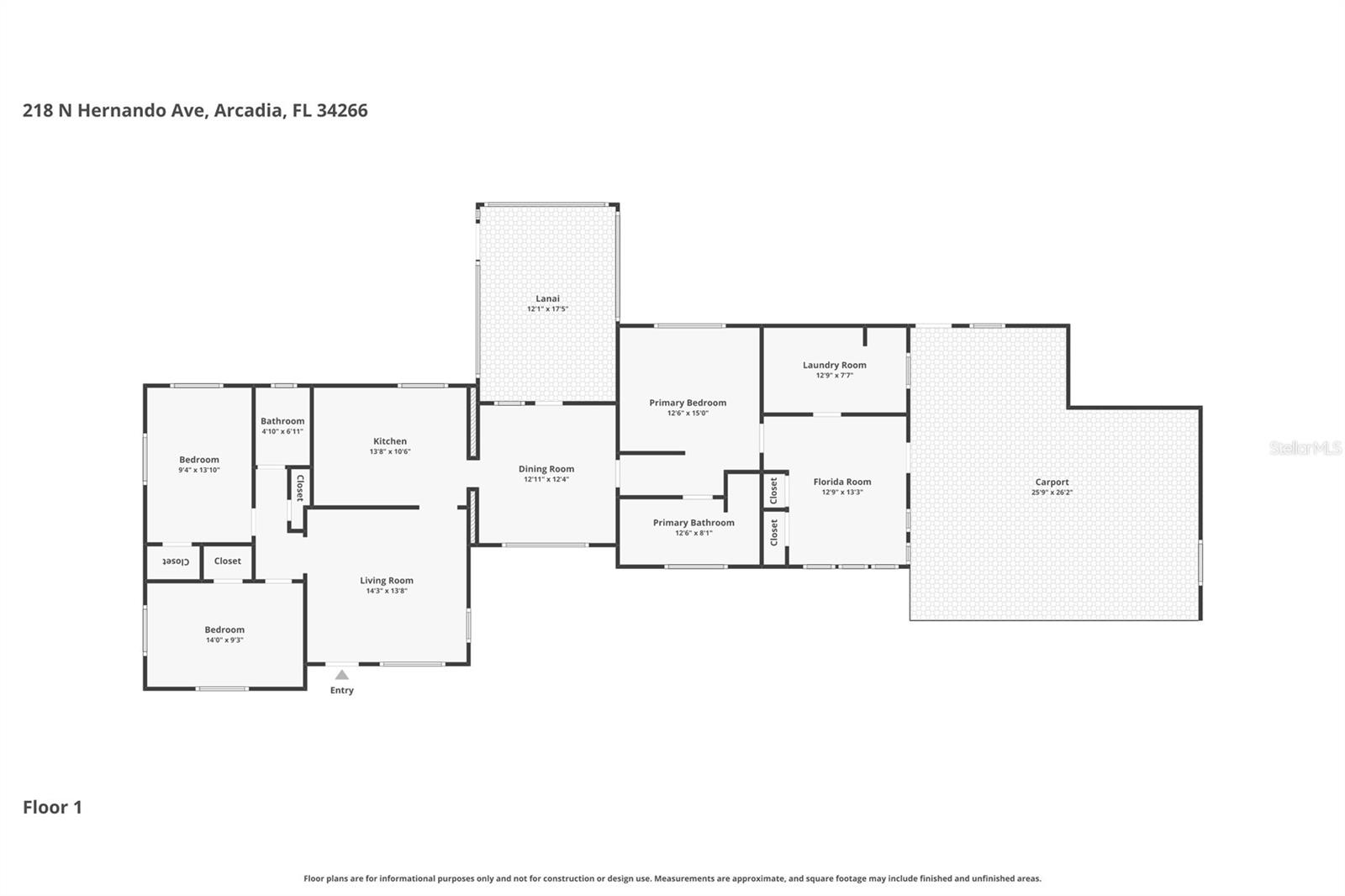 218 N HERNANDO AVE, ARCADIA, FL, 34266