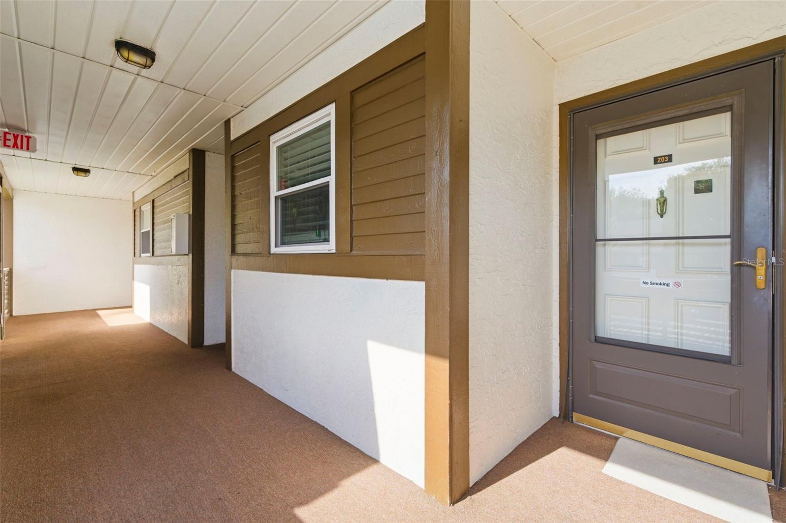 Front door entrance into your new condo.