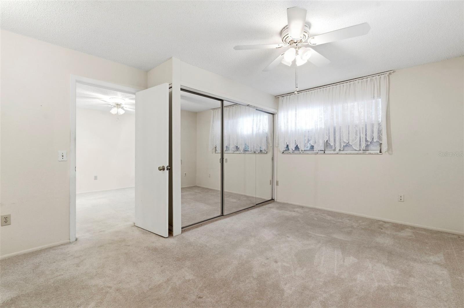 King-size furniture can fit in the primary bedroom.