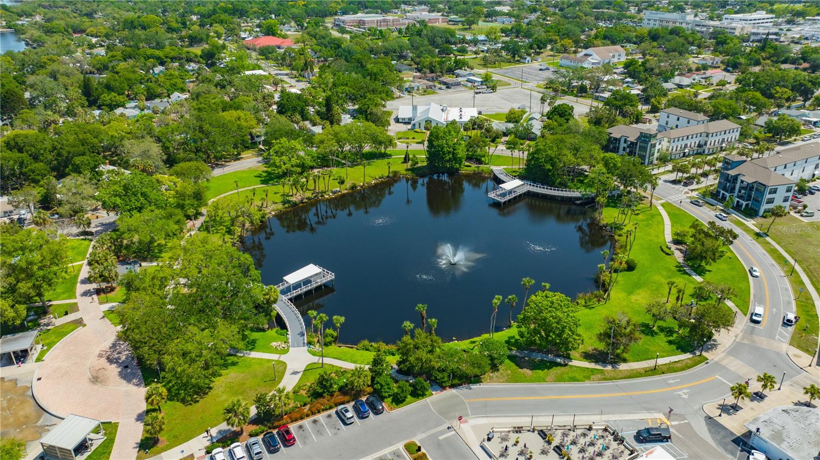 Drone shots of the City of New Port Richey