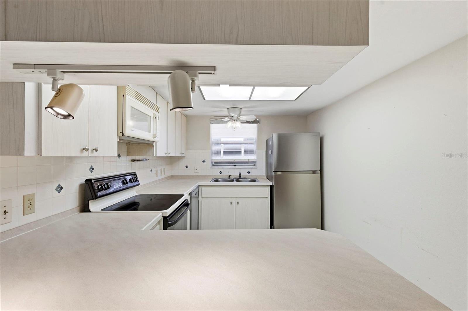 Breakfast bar seating.