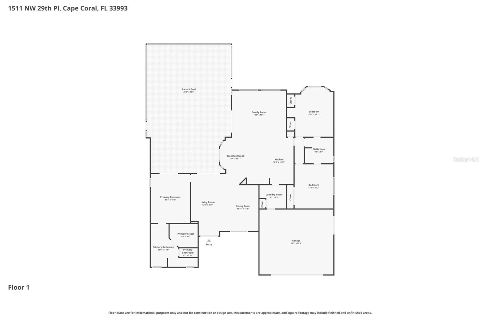 1511 NW 29TH PL, CAPE CORAL, FL, 33993