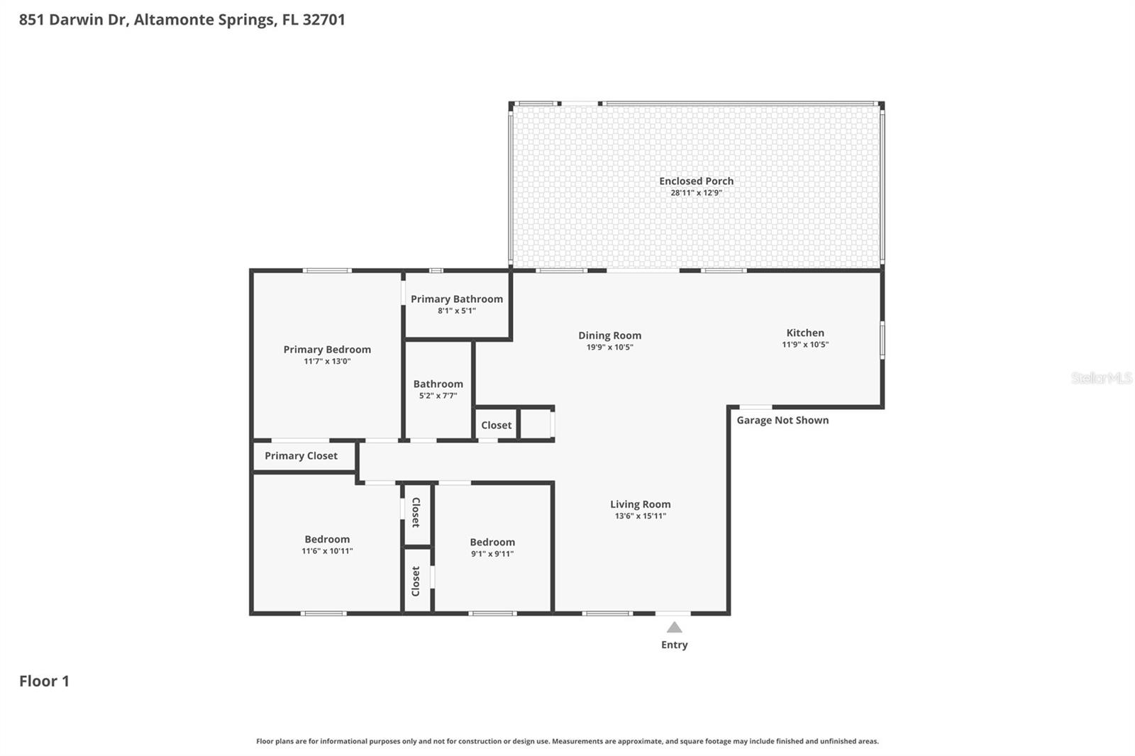 851 DARWIN DR, ALTAMONTE SPRINGS, FL, 32701