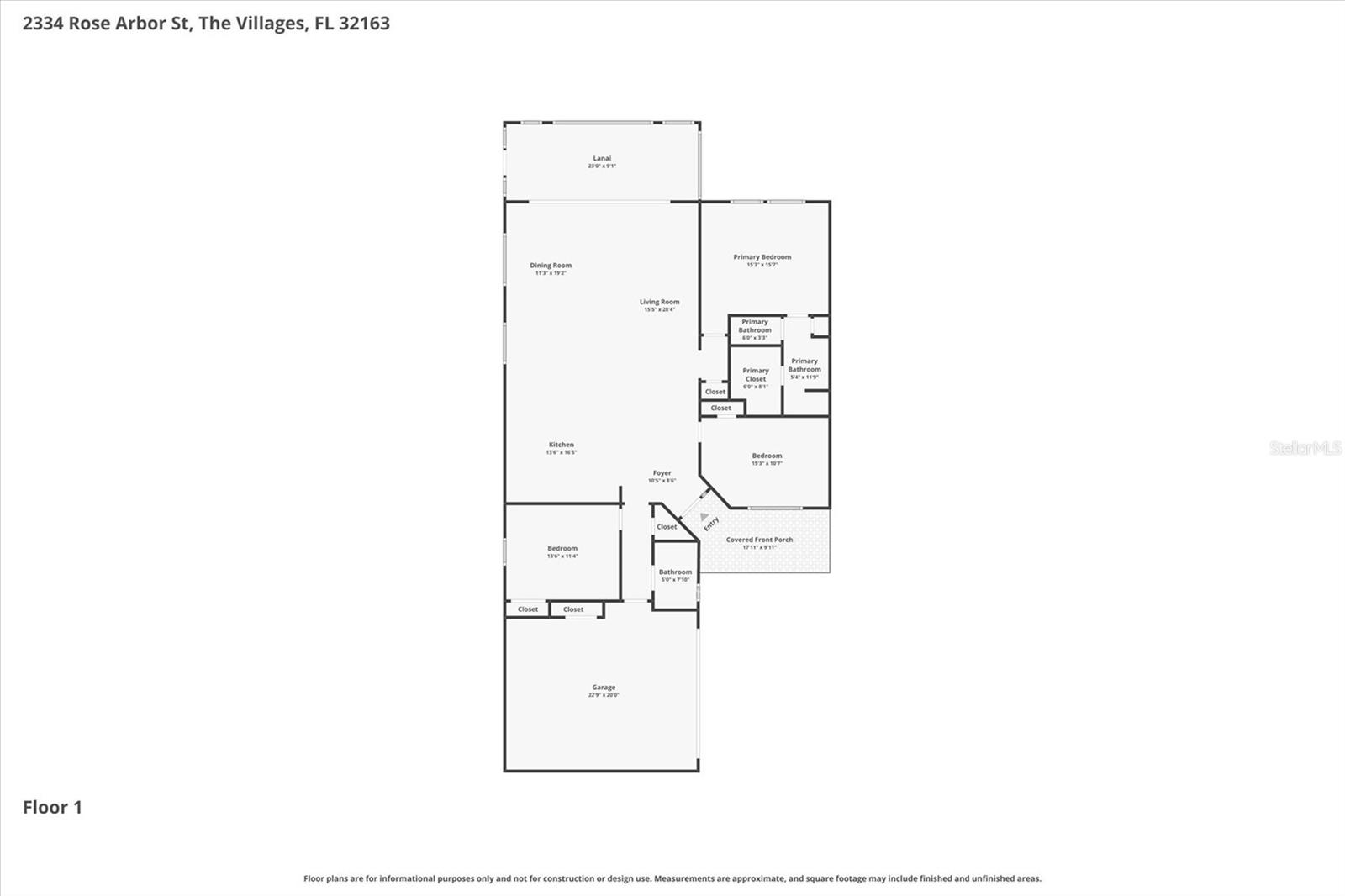 2334 ROSE ARBOR ST, THE VILLAGES, FL, 32163