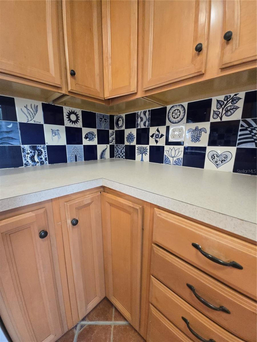 Local Gulfport artist is owner. Touches of her handmade tiles though out home.  Inside and out