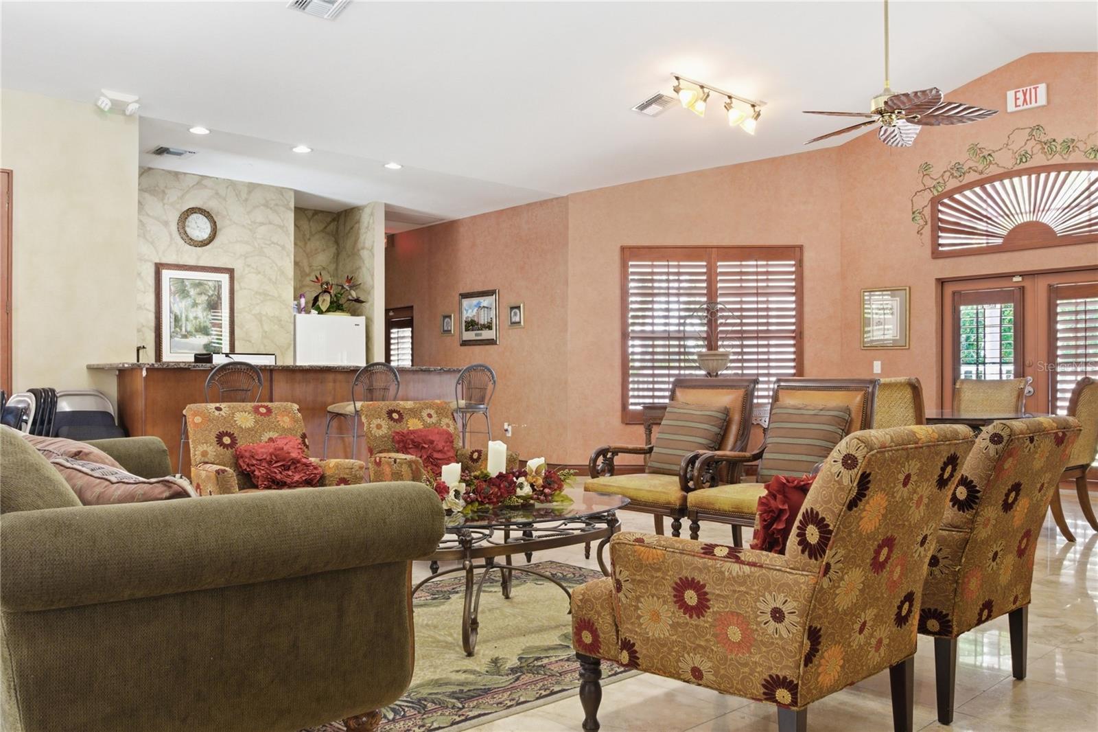 Social room, clubhouse