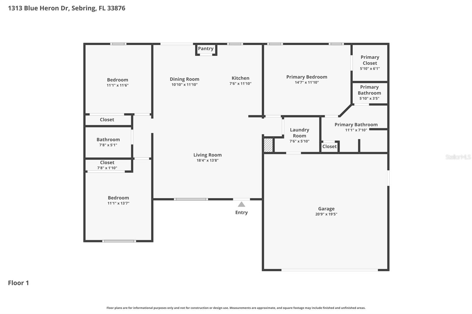 1313 BLUE HERON DR, SEBRING, FL, 33876