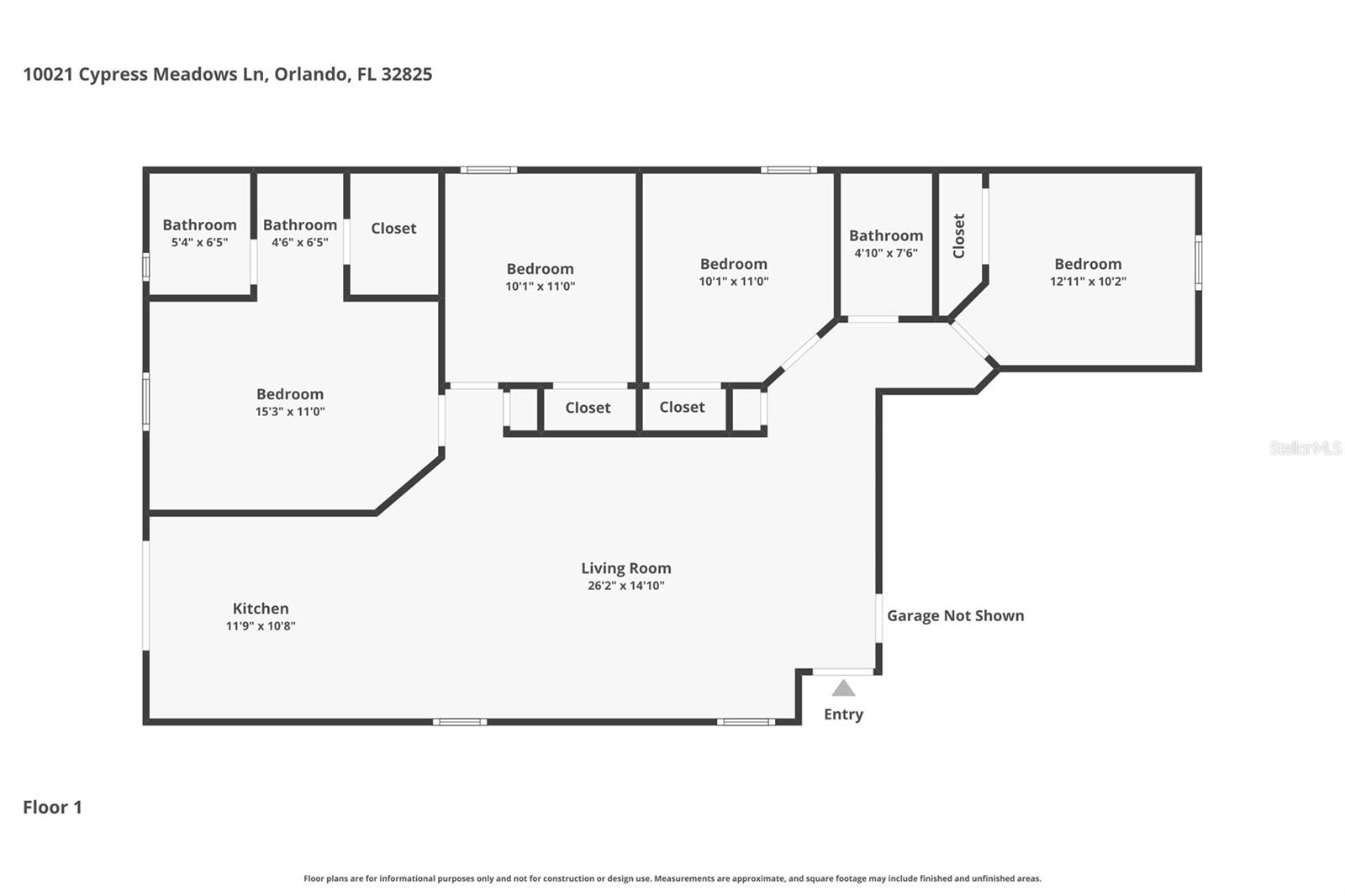 10021 CYPRESS MEADOWS LN, ORLANDO, FL, 32825