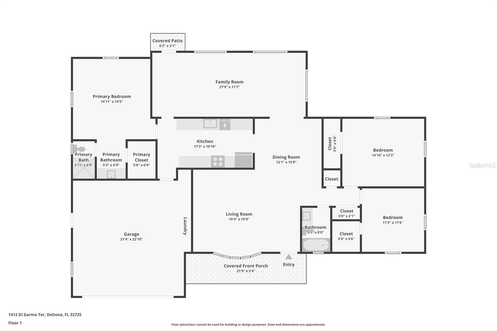 1412 DIGARMO TER, DELTONA, FL, 32725