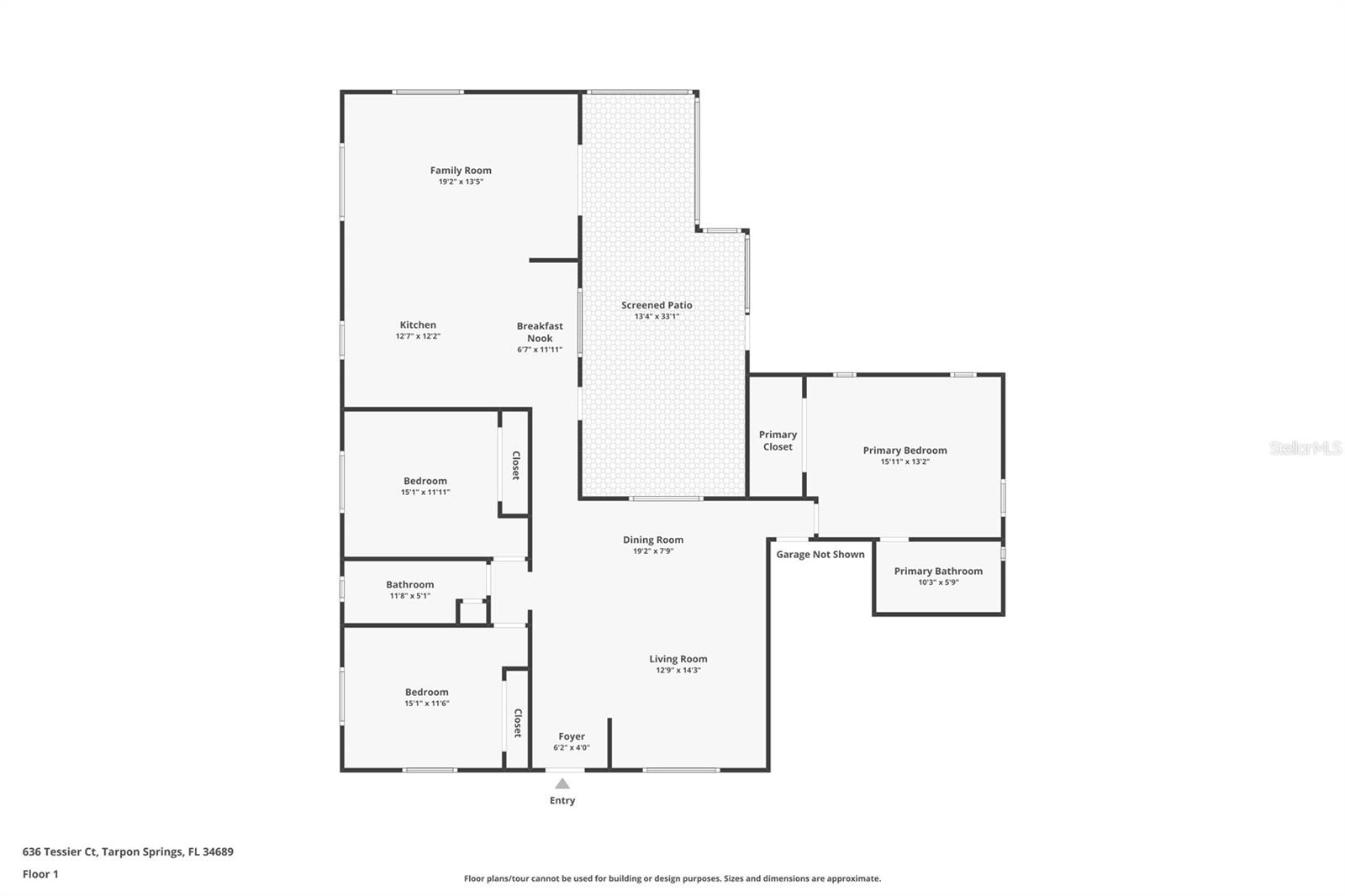 636 TESSIER CT, TARPON SPRINGS, FL, 34689