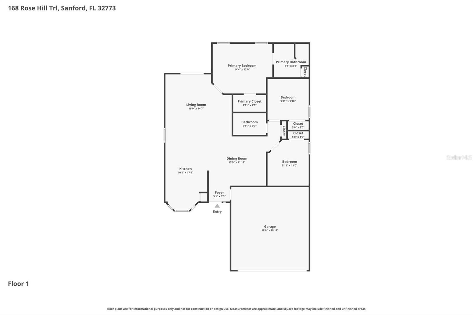 168 ROSE HILL TRL, SANFORD, FL, 32773