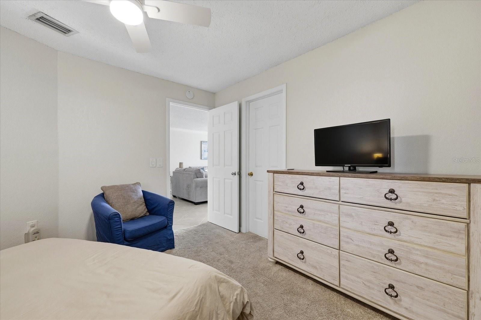 Guest Bedroom Connects to Guest Bath