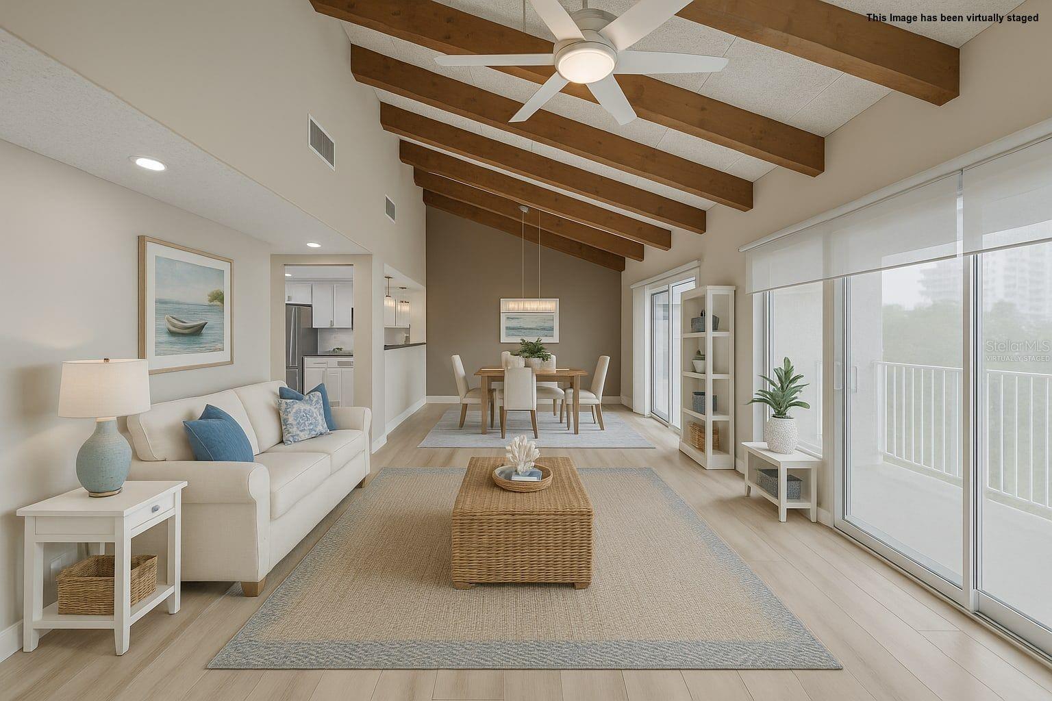 Living/Dining (Virtually Staged)