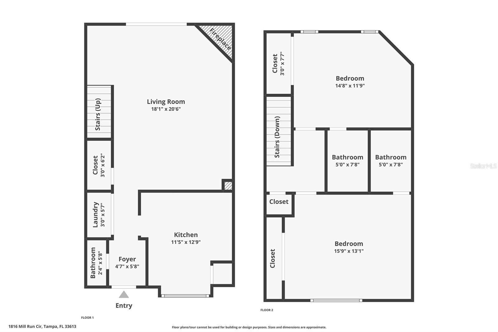 1816 MILL RUN CIR, TAMPA, FL, 33613