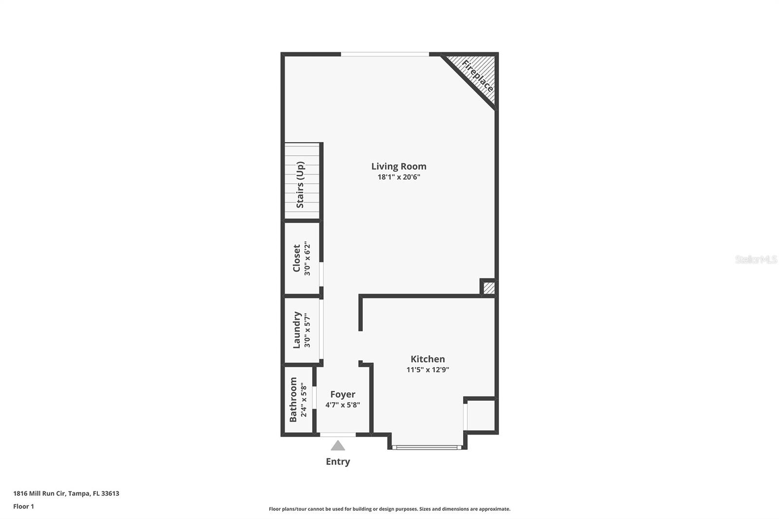 1816 MILL RUN CIR, TAMPA, FL, 33613