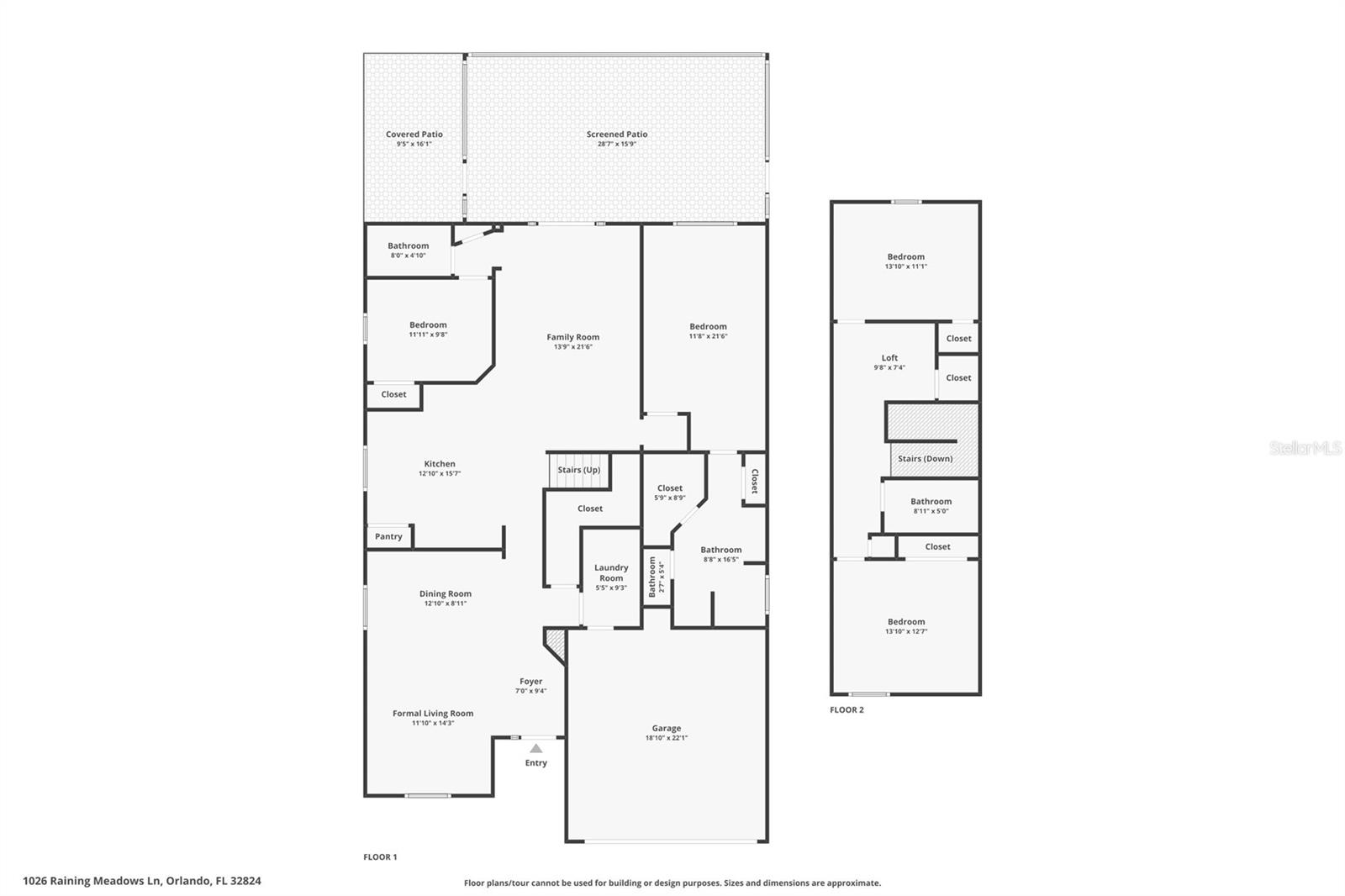 1026 RAINING MEADOWS LN, ORLANDO, FL, 32824