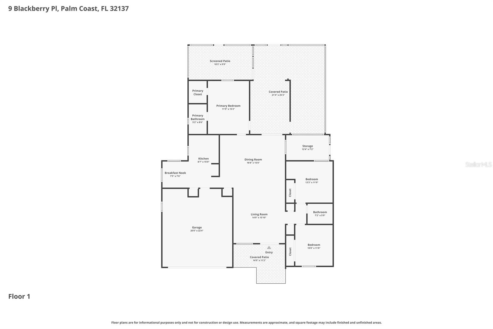 9 BLACKBERRY PL, PALM COAST, FL, 32137