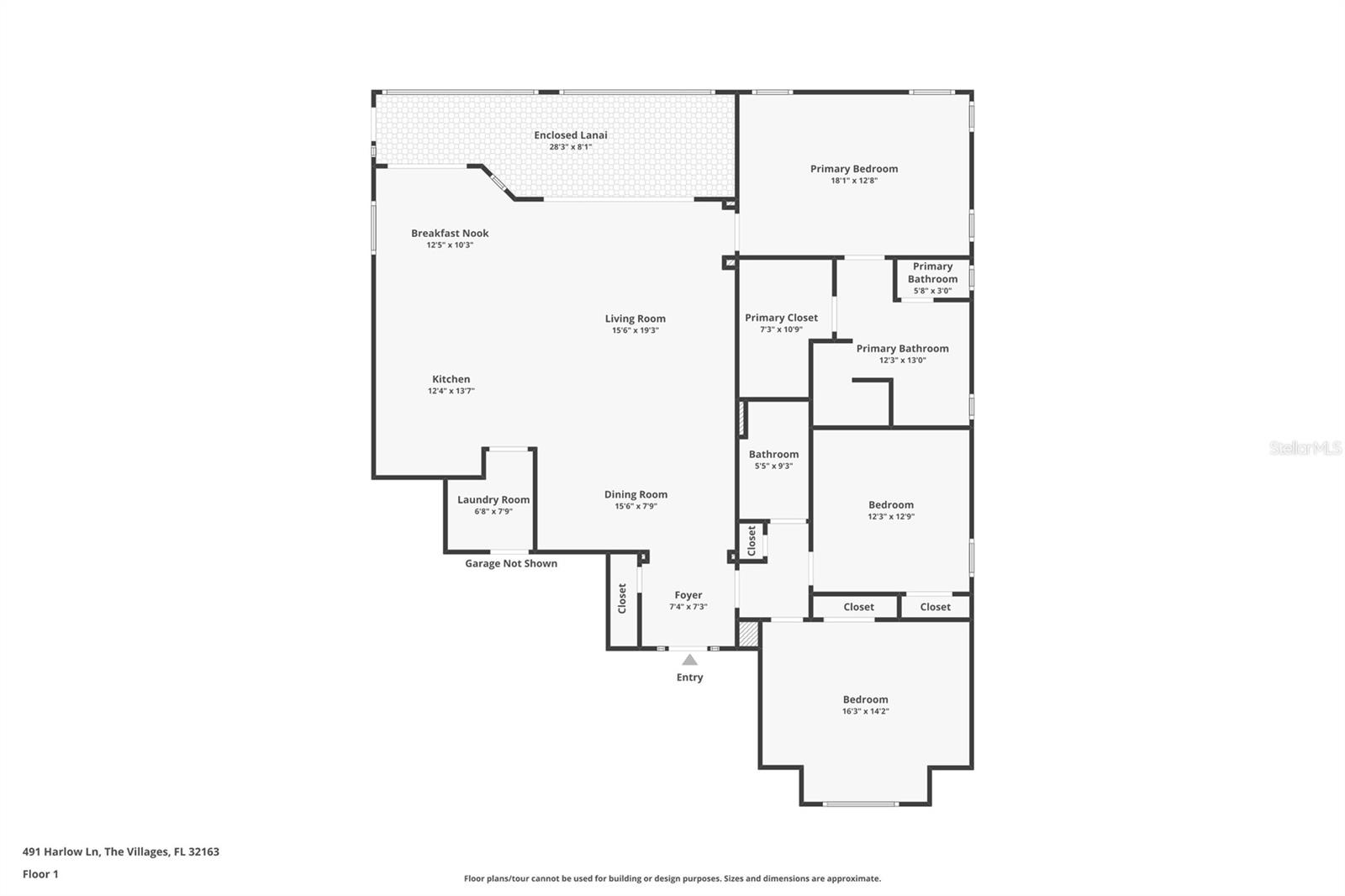 491 HARLOW LN, THE VILLAGES, FL, 32163