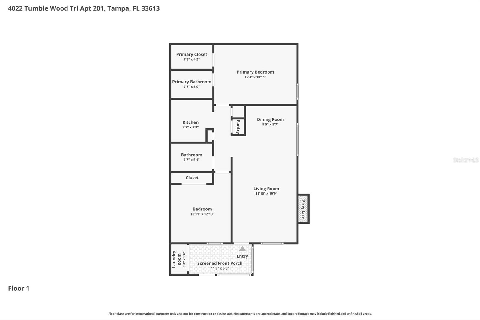 4022 TUMBLE WOOD TRL #201, TAMPA, FL, 33613