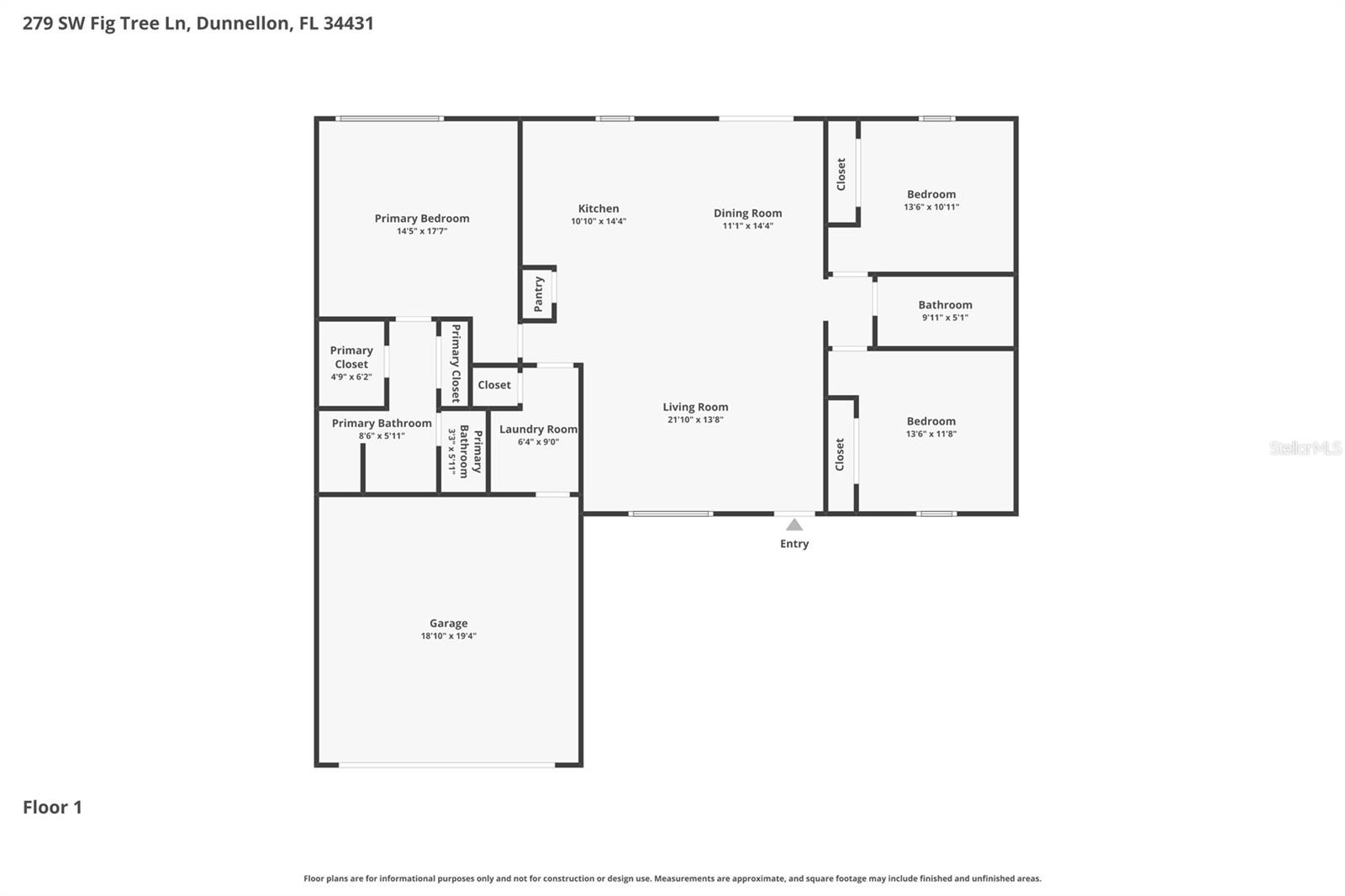 279 SW FIG TREE LN, DUNNELLON, FL, 34431