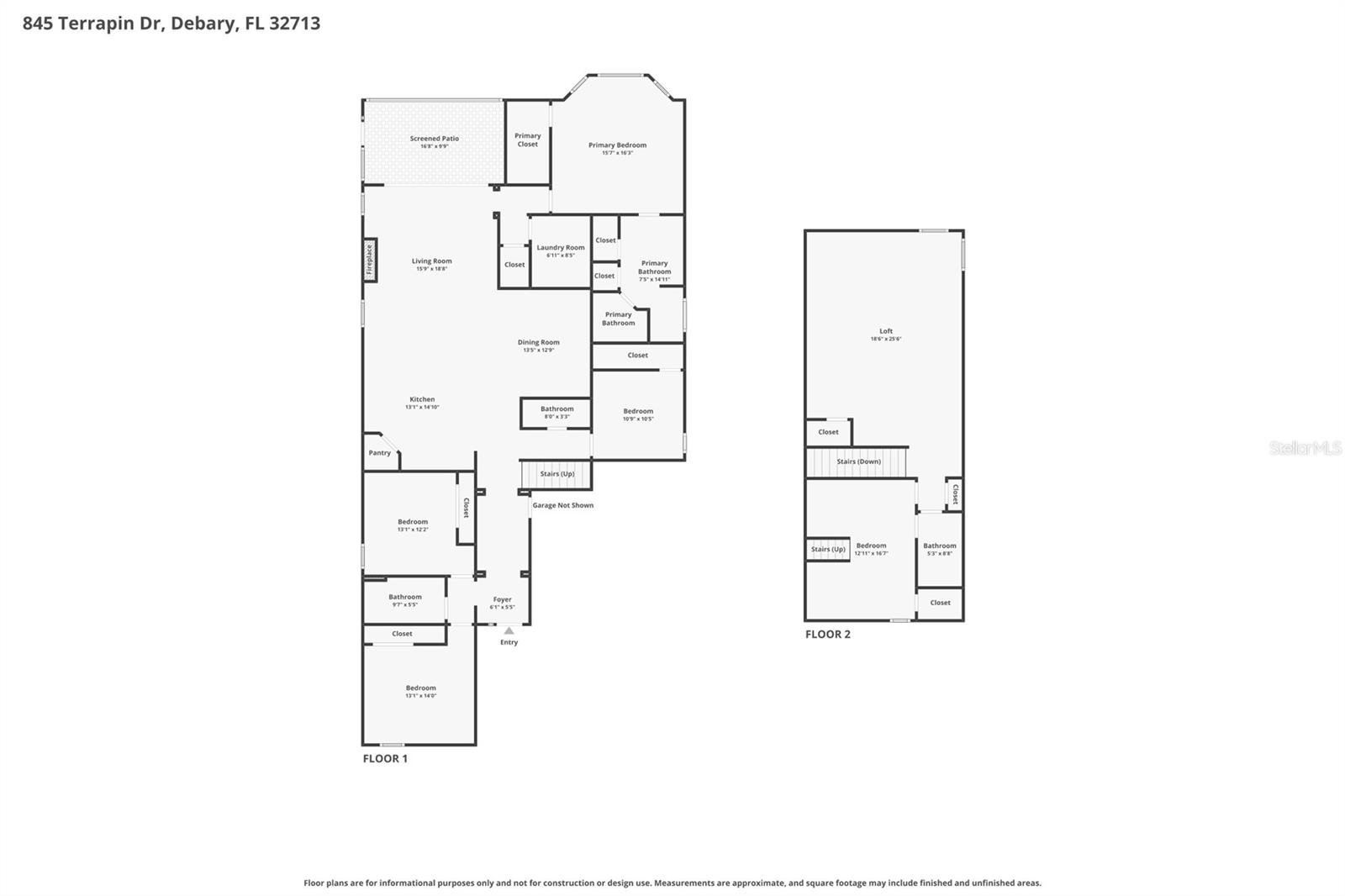 845 TERRAPIN DR, DEBARY, FL, 32713