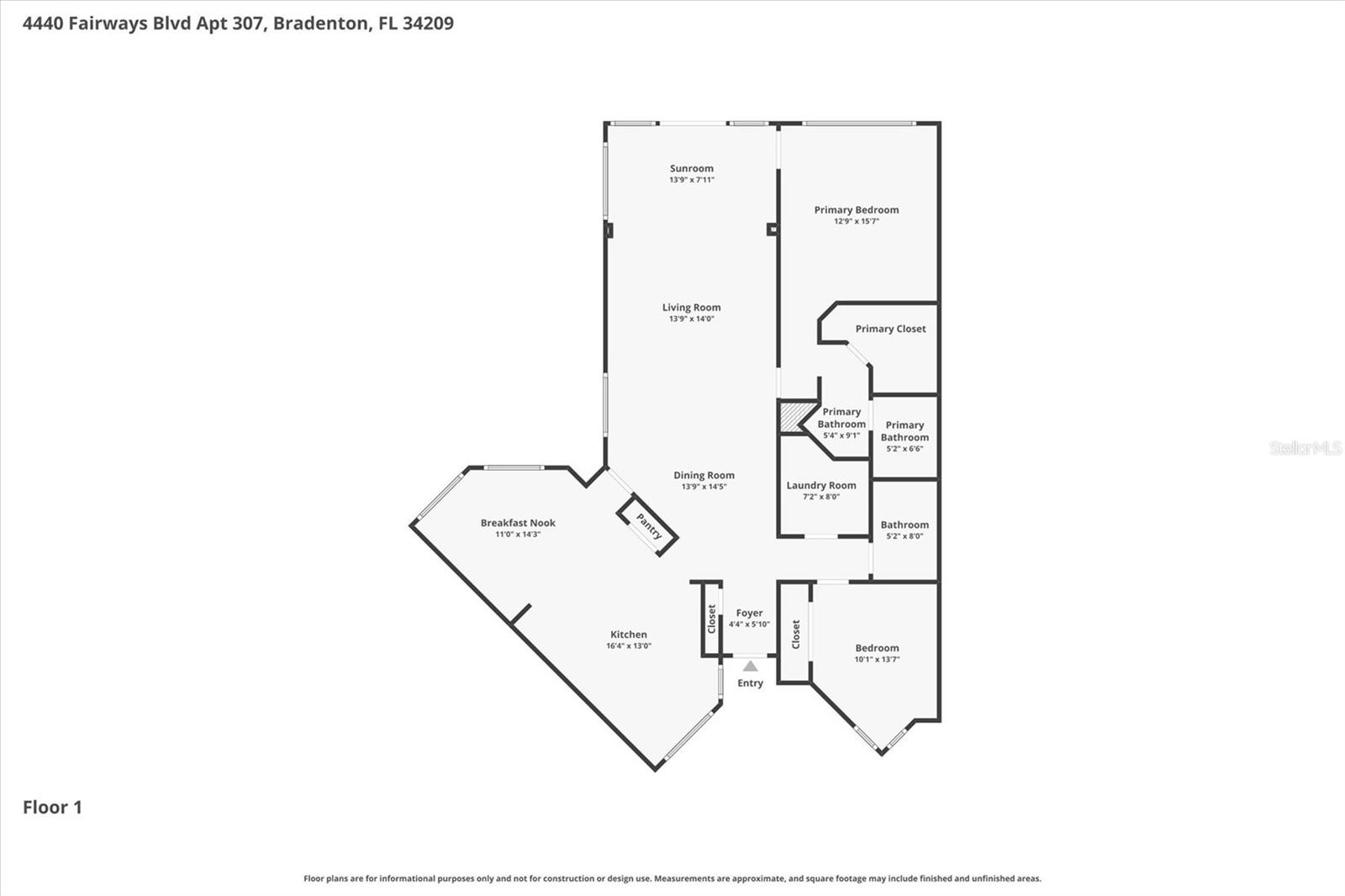 4440 FAIRWAYS BLVD #307, BRADENTON, FL, 34209