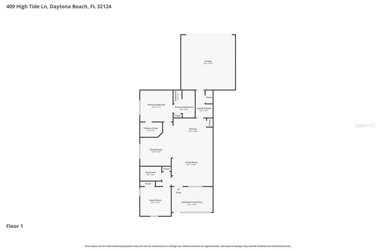 409 HIGH TIDE LN, DAYTONA BEACH, FL, 32124