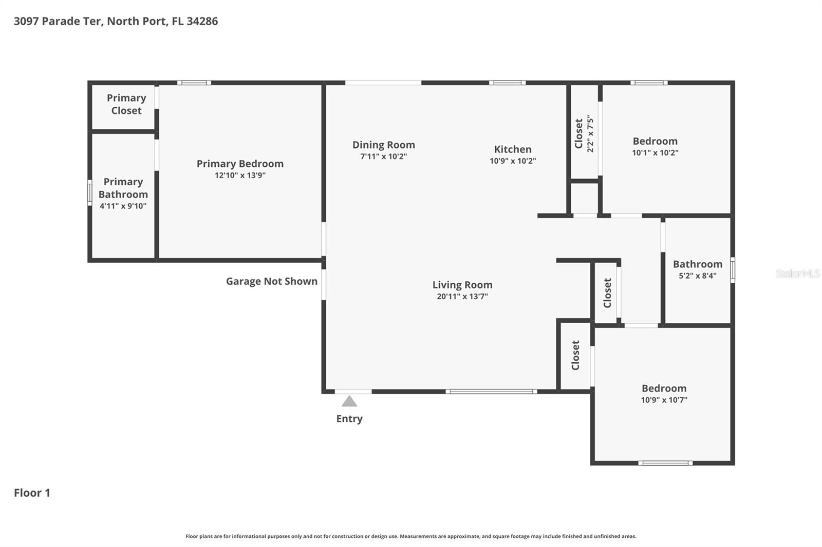 3097 PARADE TER, NORTH PORT, FL, 34286