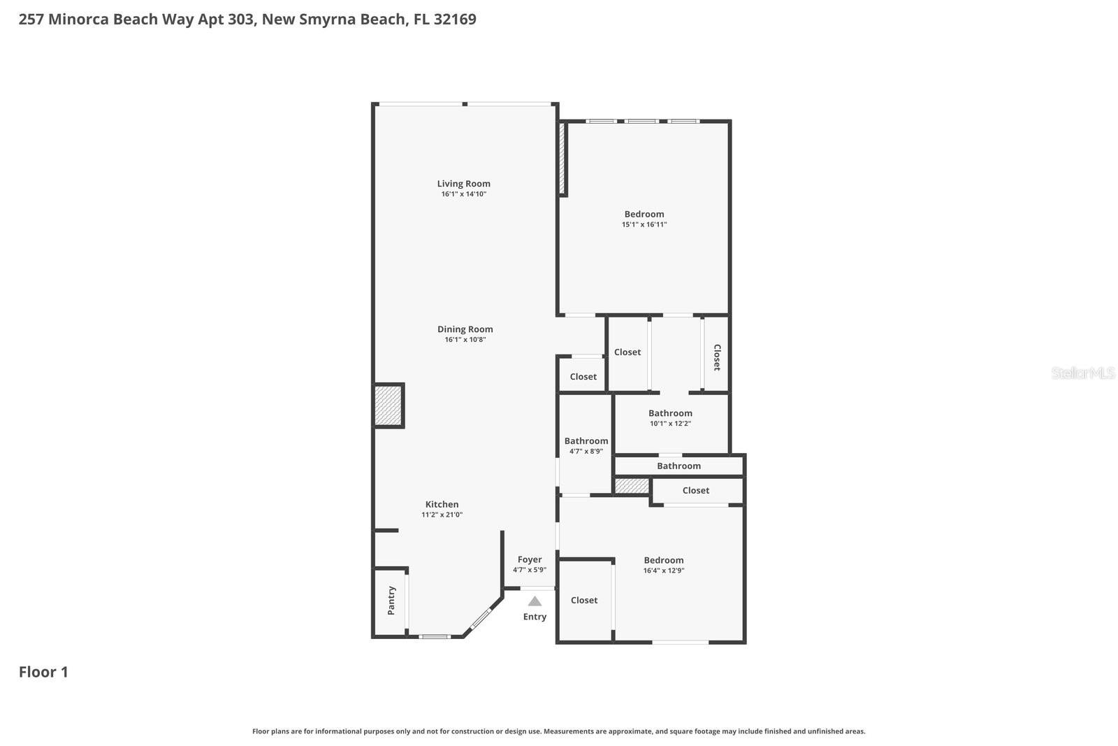 257 MINORCA BEACH WAY #1005, NEW SMYRNA BEACH, FL, 32169